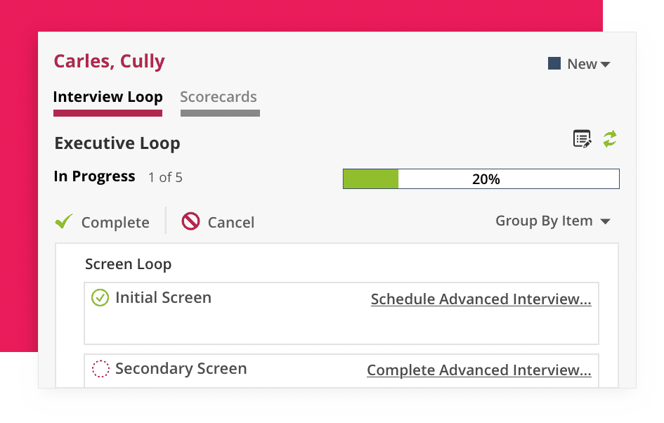 interview loop screenshot Product Roadmap